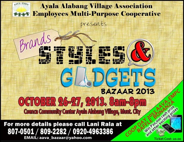 Zac's Toys and Gifts at Cuenca Community Center Alabang Oct. 26-27, 2013 
