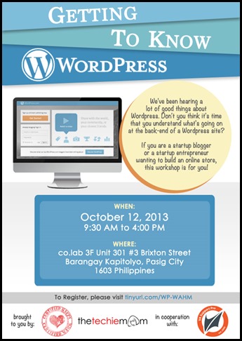 GTKWP_poster-final Learning wordpress, work at home moms, workshop, giveaways